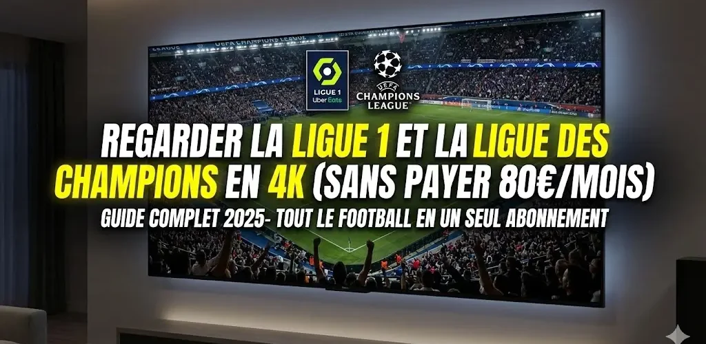 Regarder la Ligue 1 et Ligue des Champions Gratuit IPTV Streaming 2025